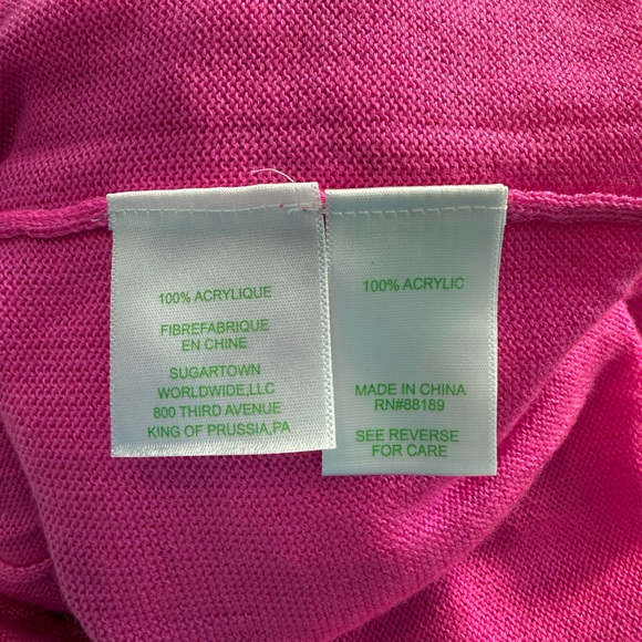Lilly Pulitzer Hot Pink Emberly Sweater Size M - Picture 10 of 10